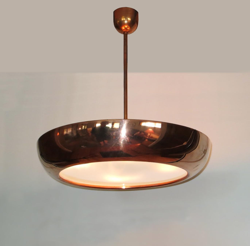 
                  
                    Vintage Bauhaus Copper-Plated Pendant - City of Z Design
                  
                
