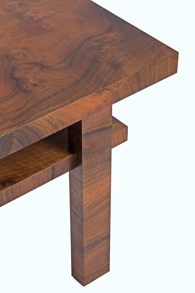 
                  
                    Bauhaus inspired Walnut Veneer Side Table - City of Z Design
                  
                