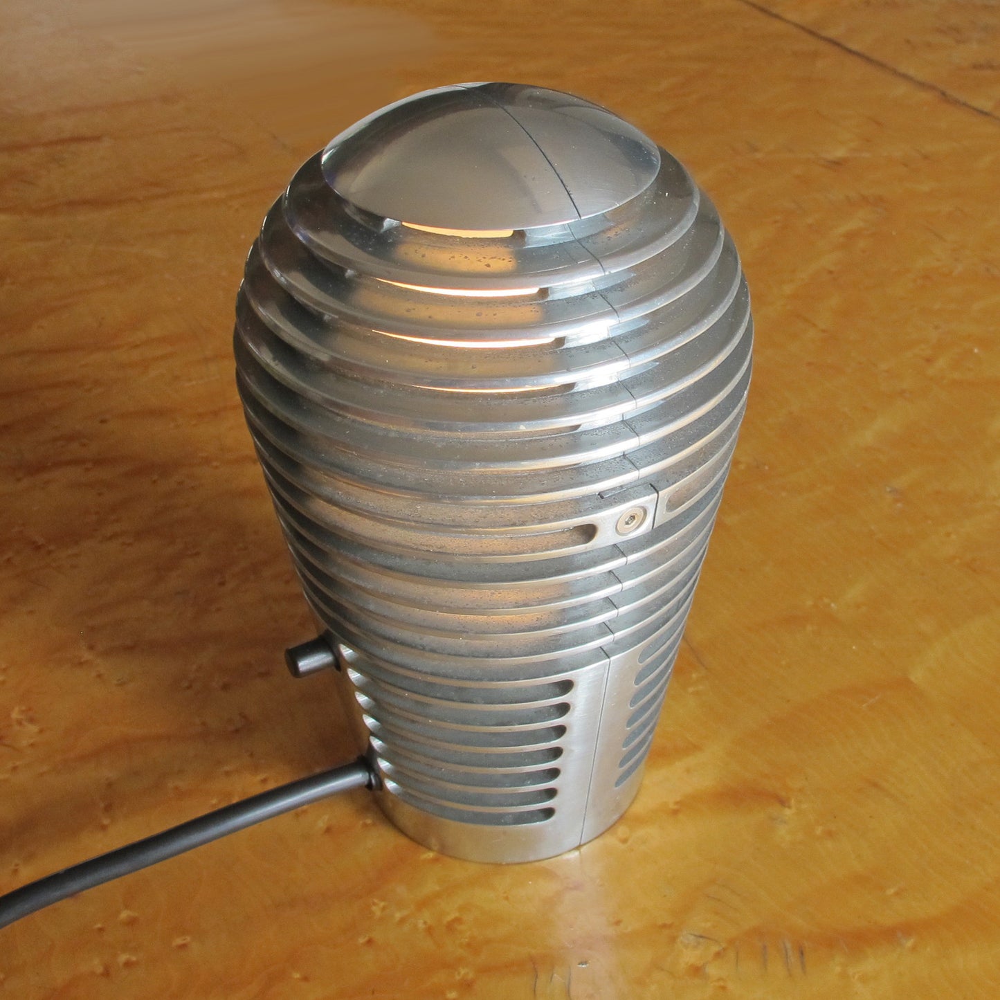 
                  
                    Vintage Cast Aluminum Louvered Accent Lamp for Metalarte - City of Z Design
                  
                