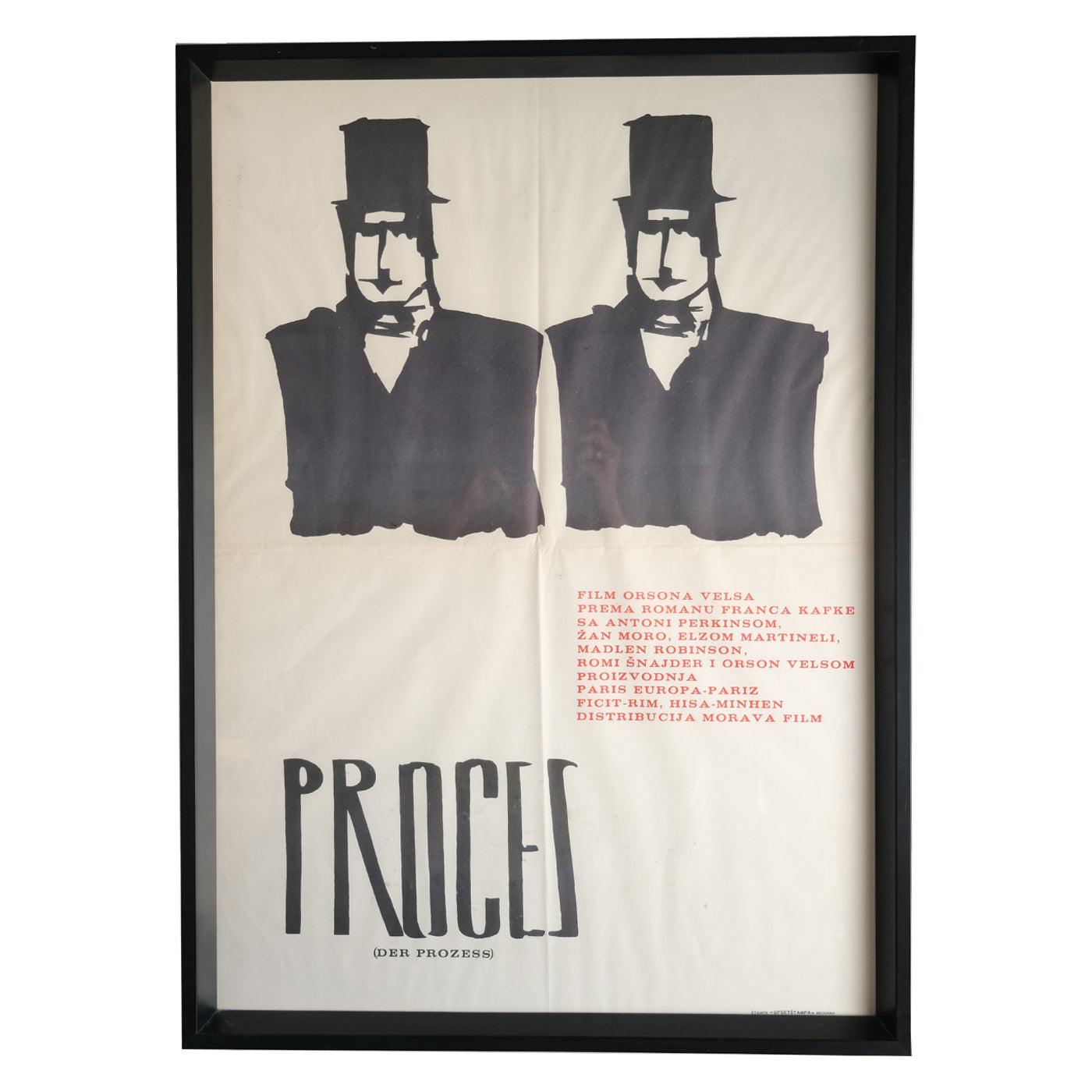Vintage-Movie-Poster-Framed-The-Proces-Orson-Welles-Anthony-Perkins