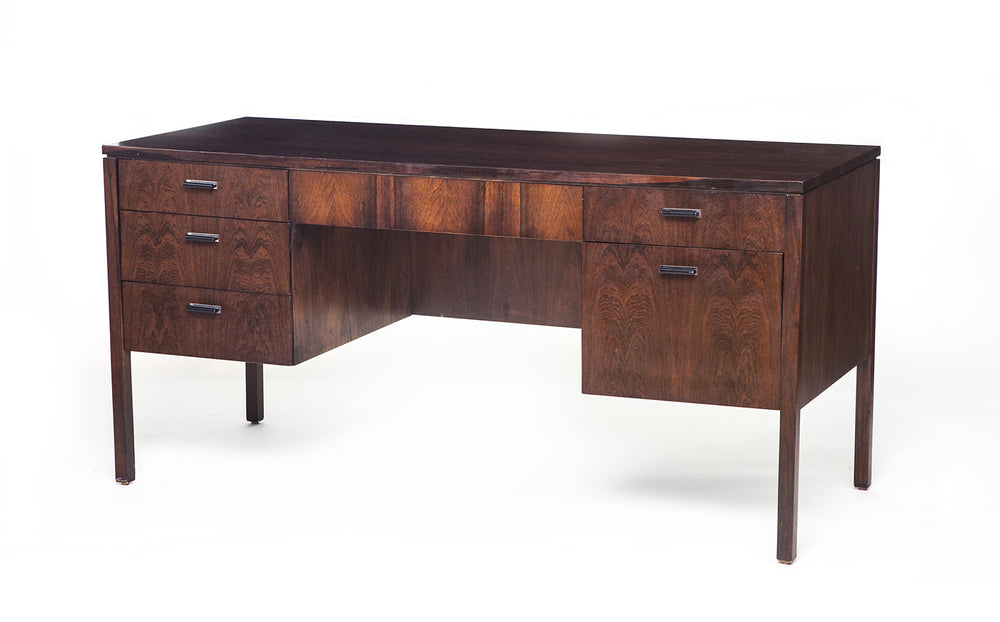 Vintage, Mid-Century Rosewood Desk Attributed to Harvey Probber - City of Z Design